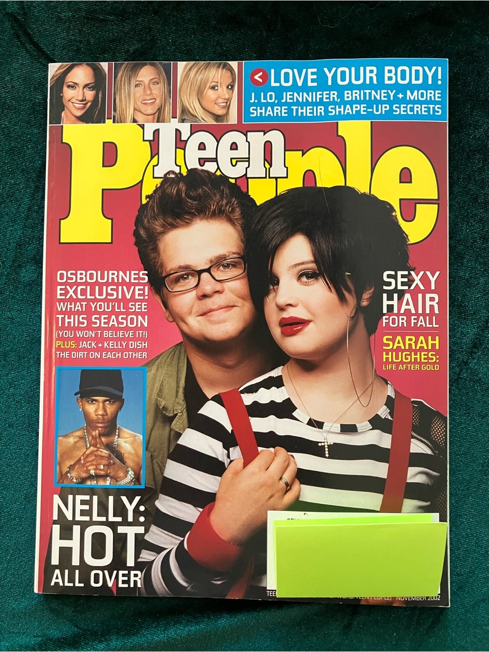 Vintage Teen People Magazine November 2002 Jack & Kelly Osborne Cover